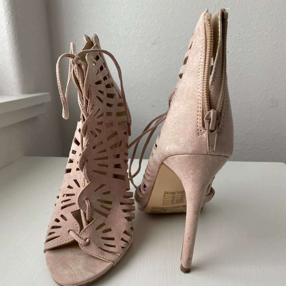 Nude Forever 21 Heels Sandler Gladiator